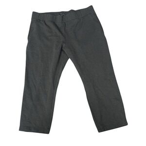 Universal Standard Charcoal Gray Pull On Cropped Pants Size 22/24